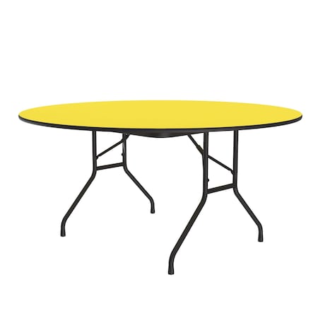 Correll CF HPL Folding Tables 60" Round Yellow CF60PX-38